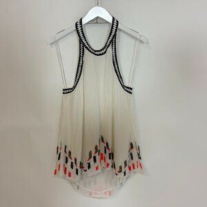 Chelsea Flower Sequin White Top